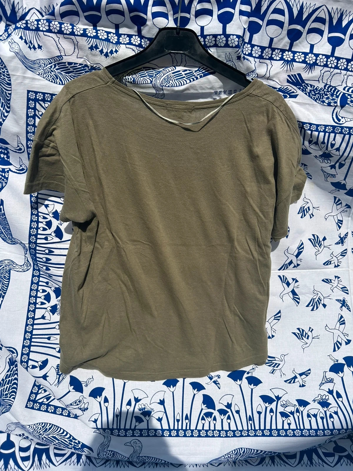 Camiseta cáqui S/36 feminina Jennyfer algodão em bom estado – photo 3